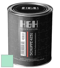 Глубокоматовая краска H&H SCHUPPE цвет NCS S 0530-B90G 