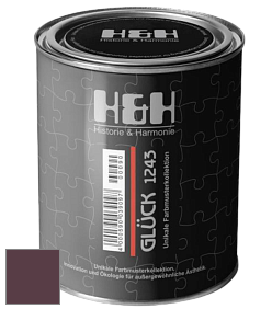 Матовая краска H&H Gluck цвет NCS S 7020-R20B 