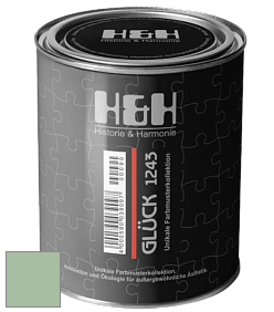 Матовая краска H&H Gluck цвет NCS S 2020-G20Y 