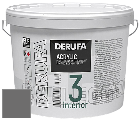 Матовая краска Derufa Интерьер-3 (ТМ) цвет DRF 8019 