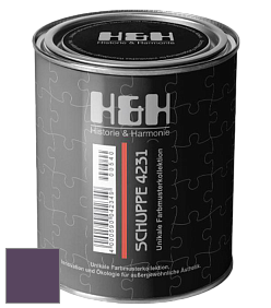 Глубокоматовая краска H&H SCHUPPE цвет NCS S 6030-R50B 