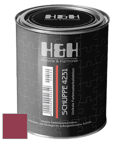 Глубокоматовая краска H&H SCHUPPE цвет RAL 4002 