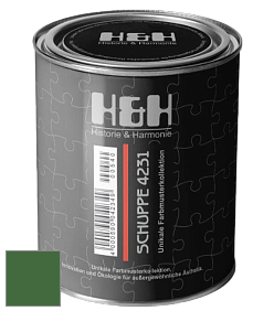 Глубокоматовая краска H&H SCHUPPE цвет NCS S 4550-G20Y 