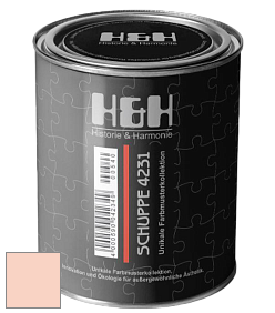 Глубокоматовая краска H&H SCHUPPE цвет NCS S 0515-Y70R 