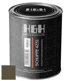 Глубокоматовая краска H&H SCHUPPE цвет NCS S 7020-G70Y 