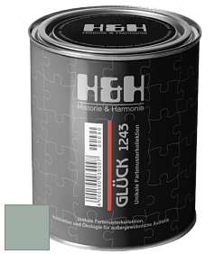 Матовая краска H&H Gluck цвет NCS S 3010-G 