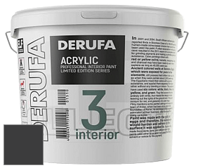 Матовая краска Derufa Интерьер-3 (ТМ) цвет NCS S 9000-N 