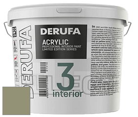 Матовая краска Derufa Интерьер-3 (ТМ) цвет RAL 7034 