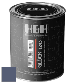 Матовая краска H&H Gluck цвет NCS S 6020-R70B 