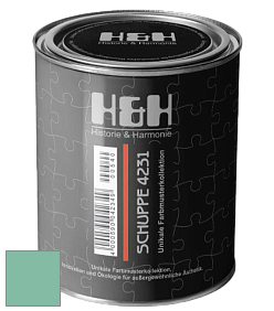 Глубокоматовая краска H&H SCHUPPE цвет NCS S 2030-B90G 