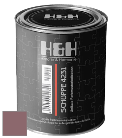 Глубокоматовая краска H&H SCHUPPE цвет NCS S 5020-R10B 