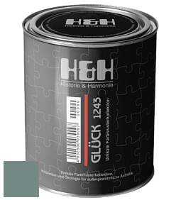 Матовая краска H&H Gluck цвет NCS S 5010-B70G 