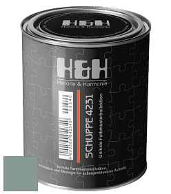 Глубокоматовая краска H&H SCHUPPE цвет NCS S 4010-B70G 