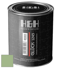 Матовая краска H&H Gluck цвет NCS S 2030-G30Y 