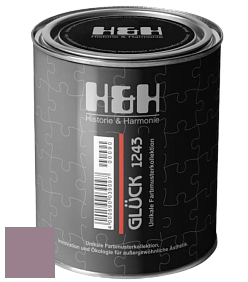 Матовая краска H&H Gluck цвет NCS S 4020-R30B 