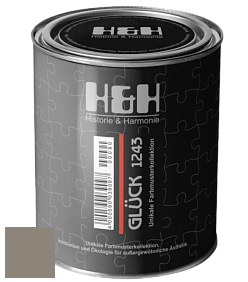 Матовая краска H&H Gluck цвет NCS S 5005-Y 