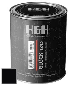 Матовая краска H&H Gluck цвет RAL 9005 