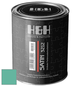Шелковисто-глянцевая H&H Satin SG цвет NCS S 2040-B80G 