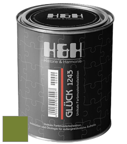 Матовая краска H&H Gluck цвет NCS S 3065-G40Y 