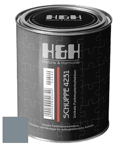 Глубокоматовая краска H&H SCHUPPE цвет RAL 7000 