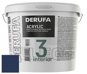 Матовая краска Derufa Интерьер-3 (ТМ) цвет RAL 5003 