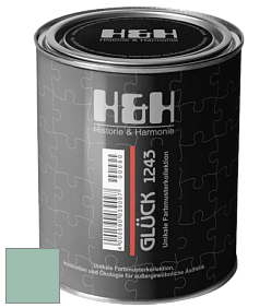 Матовая краска H&H Gluck цвет NCS S 2020-B90G 