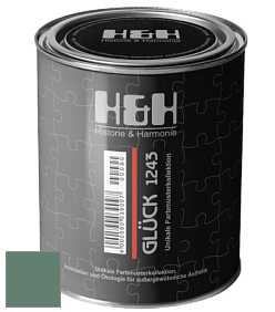 Матовая краска H&H Gluck цвет NCS S 5020-G 