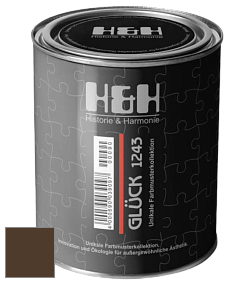Матовая краска H&H Gluck цвет RAL 8028 