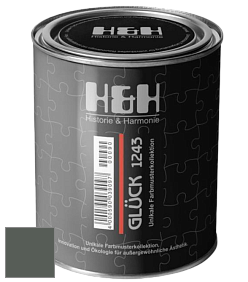 Матовая краска H&H Gluck цвет RAL 7010 