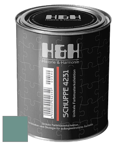 Глубокоматовая краска H&H SCHUPPE цвет NCS S 4020-B70G 