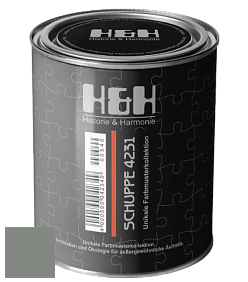 Глубокоматовая краска H&H SCHUPPE цвет NCS S 5005-G20Y 