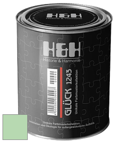 Матовая краска H&H Gluck цвет RAL 6019 