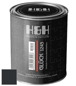 Матовая краска H&H Gluck цвет RAL 7021 