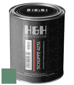 Глубокоматовая краска H&H SCHUPPE цвет NCS S 4030-G 