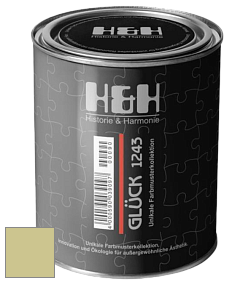 Матовая краска H&H Gluck цвет RAL 1000 
