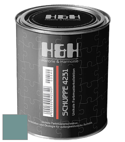 Глубокоматовая краска H&H SCHUPPE цвет NCS S 4020-B50G 