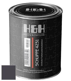 Глубокоматовая краска H&H SCHUPPE цвет NCS S 8005-R50B 