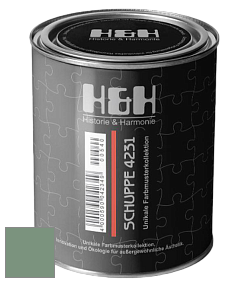 Глубокоматовая краска H&H SCHUPPE цвет NCS S 4020-G10Y 