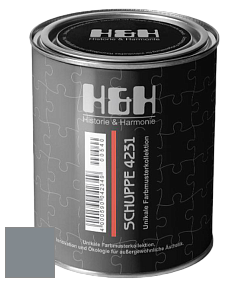 Глубокоматовая краска H&H SCHUPPE цвет RAL 7046 
