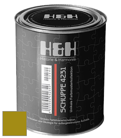 Глубокоматовая краска H&H SCHUPPE цвет RAL 1027 