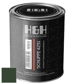Глубокоматовая краска H&H SCHUPPE цвет RAL 6020 