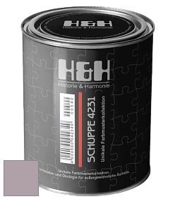 Глубокоматовая краска H&H SCHUPPE цвет NCS S 3010-R30B 