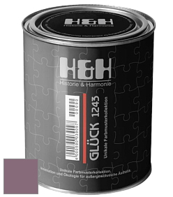 Матовая краска H&H Gluck цвет NCS S 5020-R30B 