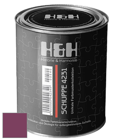 Глубокоматовая краска H&H SCHUPPE цвет NCS S 4050-R30B 