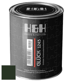 Матовая краска H&H Gluck цвет RAL 6007 