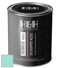 Глубокоматовая краска H&H SCHUPPE цвет NCS S 0530-B70G 