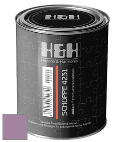 Глубокоматовая краска H&H SCHUPPE цвет NCS S 3030-R40B 