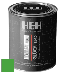 Матовая краска H&H Gluck цвет RAL 6018 