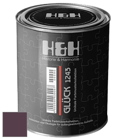 Матовая краска H&H Gluck цвет NCS S 7020-R30B 