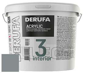 Матовая краска Derufa Интерьер-3 (ТМ) цвет DRF 9019 